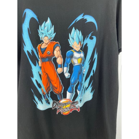 Dragon Ball Fighter Z Goku and Vegeta Men's Black Graphic Shirt Mens Size L - Picture 3 of 6